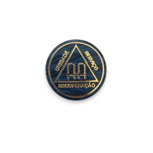 417 - Fichas Luxo Madrepérola dupla Azul Petróleo Branca (45 anos)